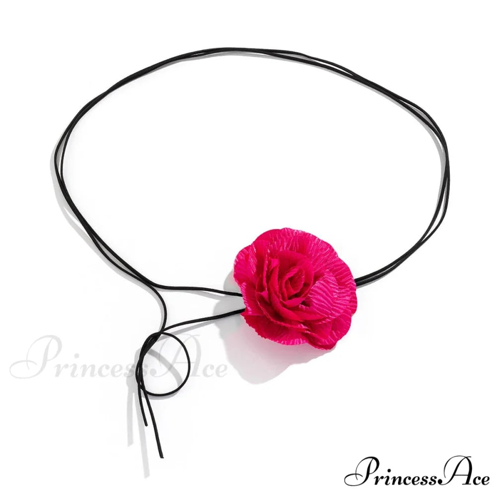 applique waist chain with self Flower tie