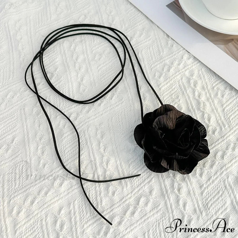 applique waist chain with self Flower tie