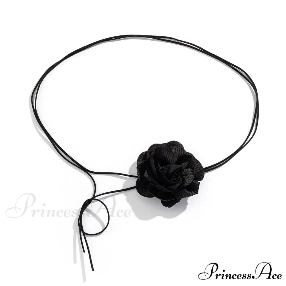 applique waist chain with self Flower tie