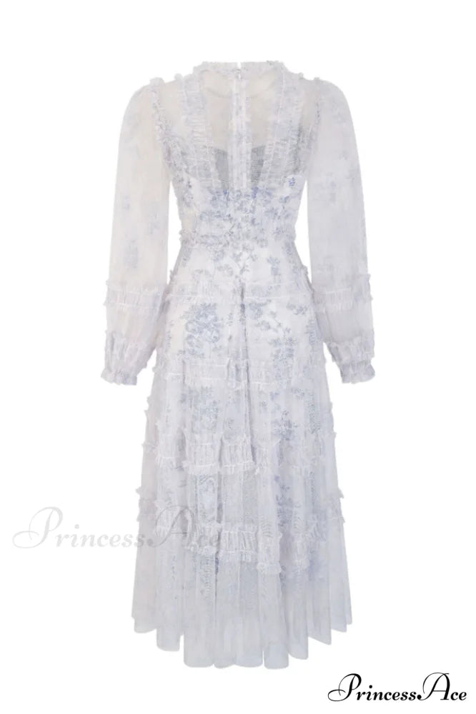 Araceli Long Stylish Sleeve Midi Dress
