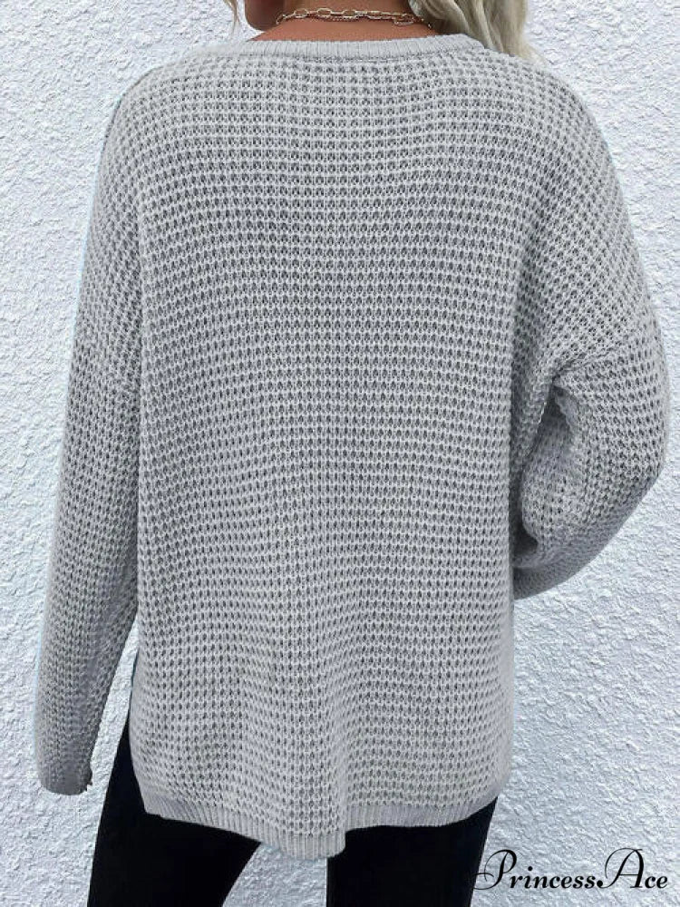 Arm Notched with Long Sweater Detail