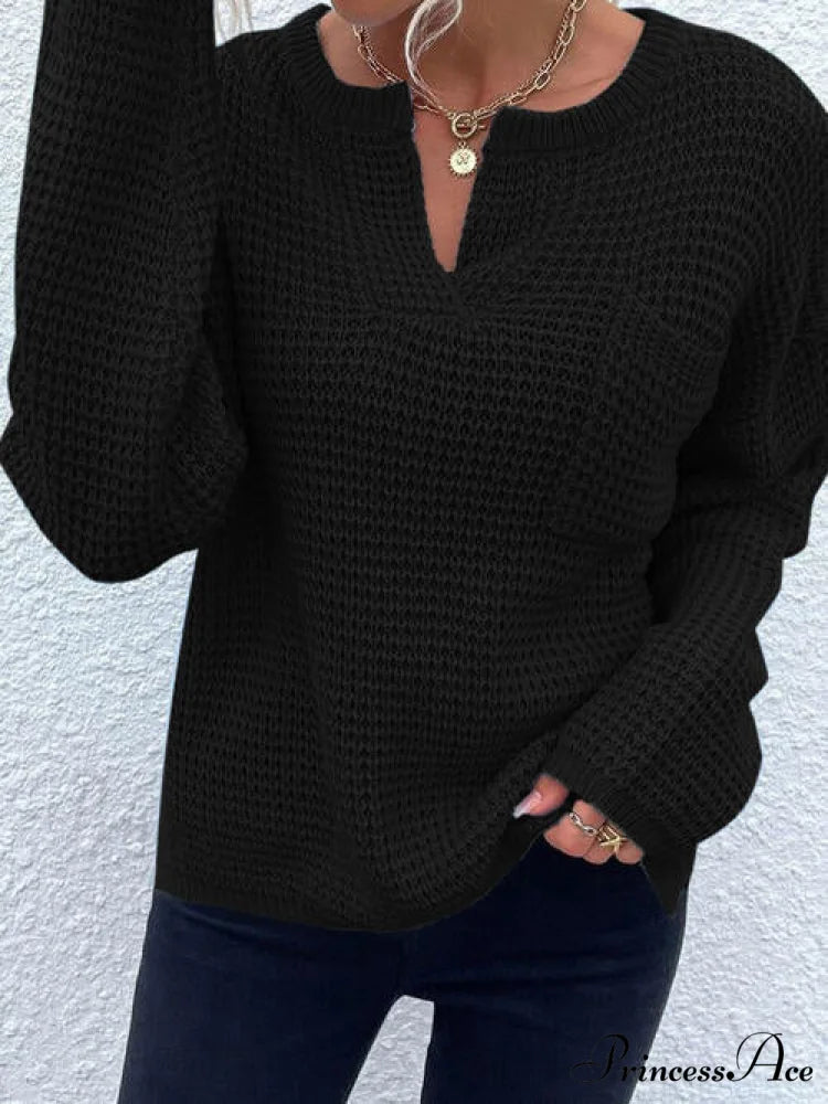 Arm Notched with Long Sweater Detail