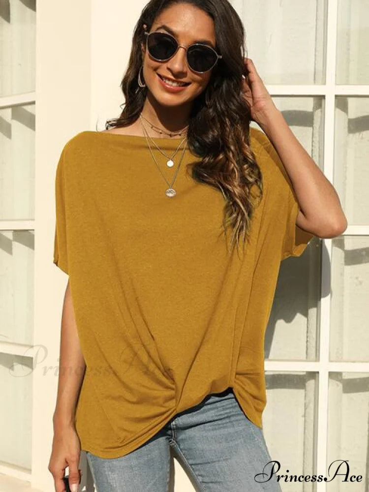 Arm One Brief Shoulder Tee Honey / S