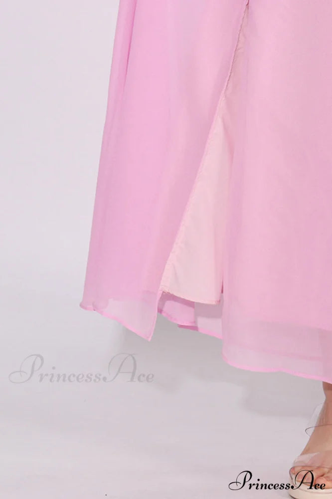 Ascella Flower Stylish Shoulder Maxi Dress