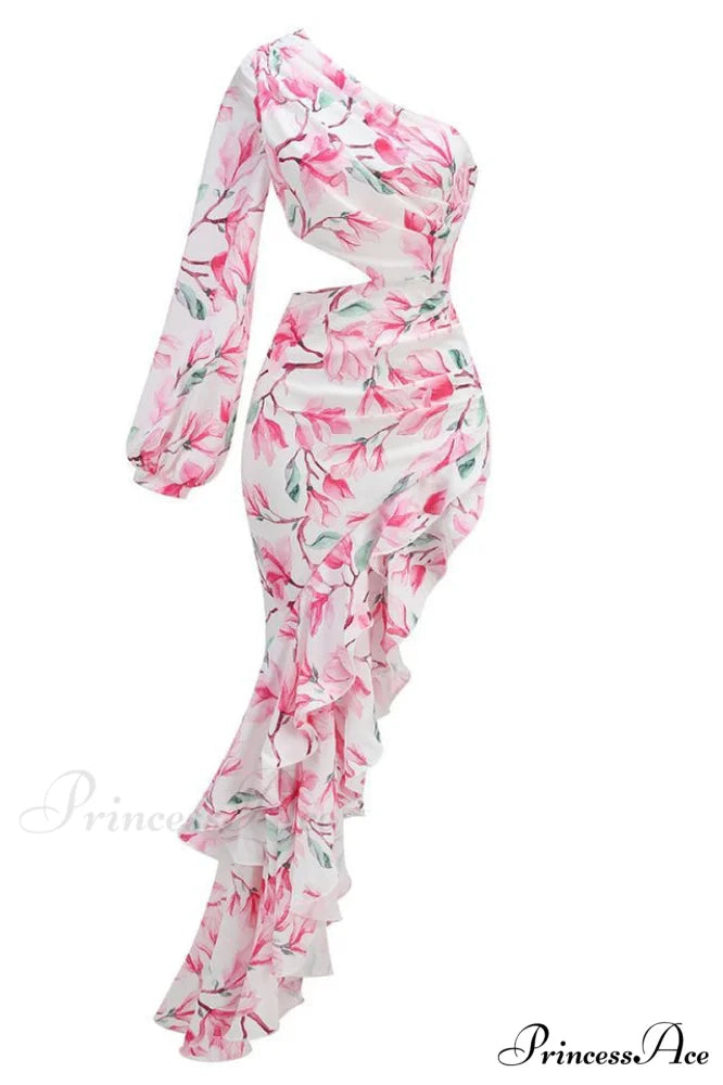 Asfrid Printed Stylish Maxi Dress XS / 2#