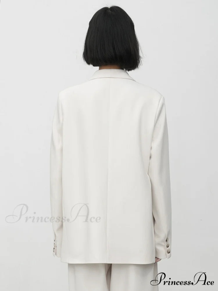 Asymmetric Buttoned Graceful Structured Blazer