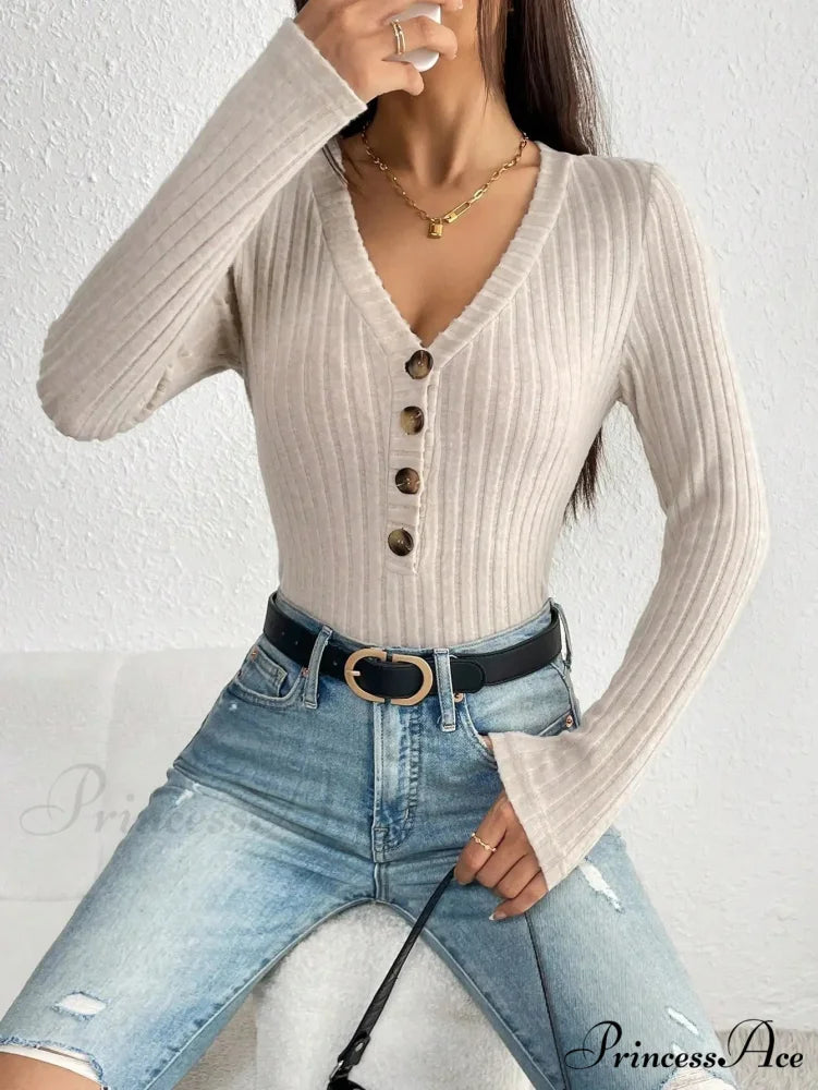 Attractive Slimming Le Yin One-Piece Button Base Coat Women knittop-250126