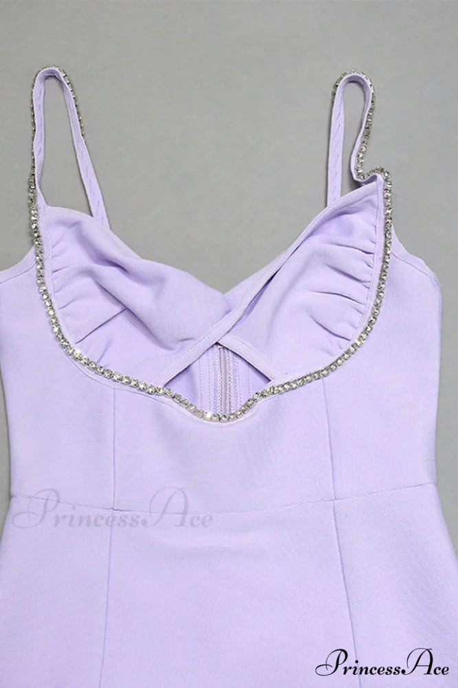 Aurelian Embellished Strap Charming Cut Out Dress