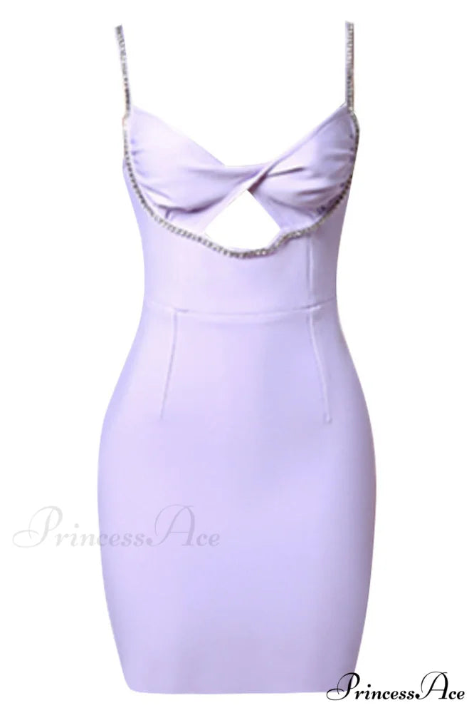 Aurelian Embellished Strap Charming Cut Out Dress