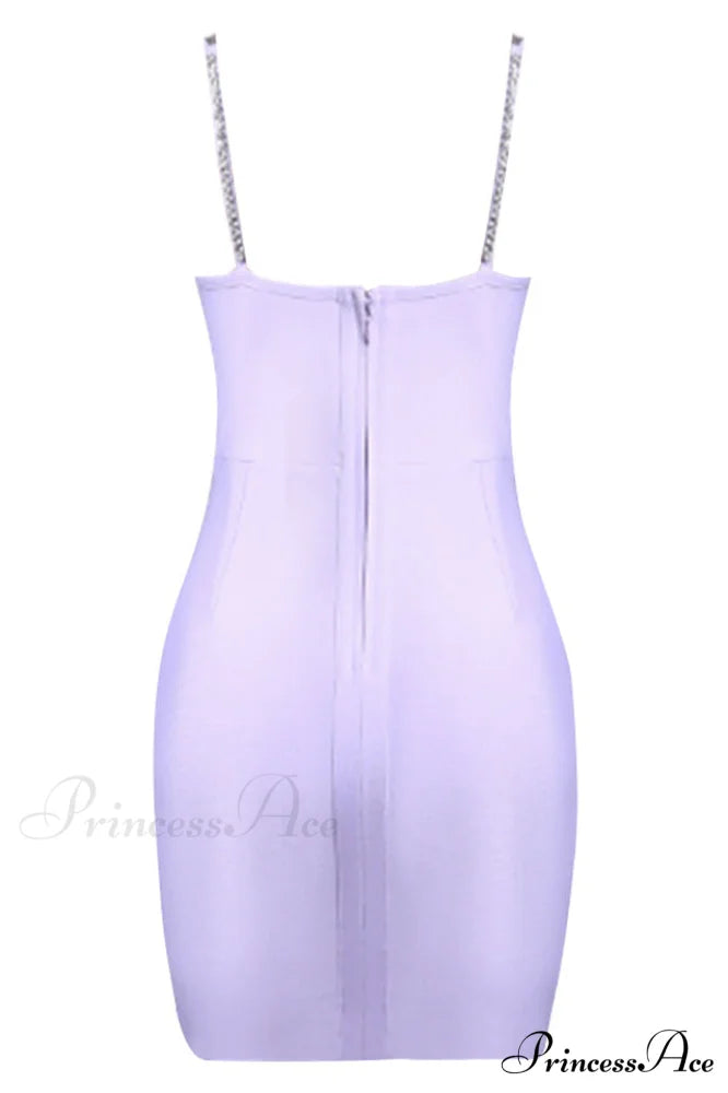 Aurelian Embellished Strap Charming Cut Out Dress