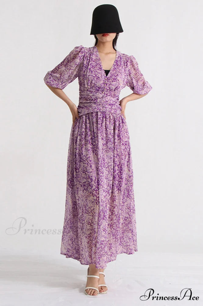 Aurier Printed Stylish Midi Dress