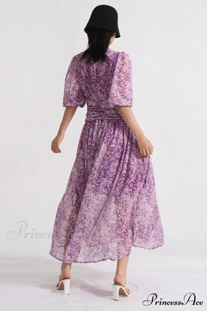 Aurier Printed Stylish Midi Dress