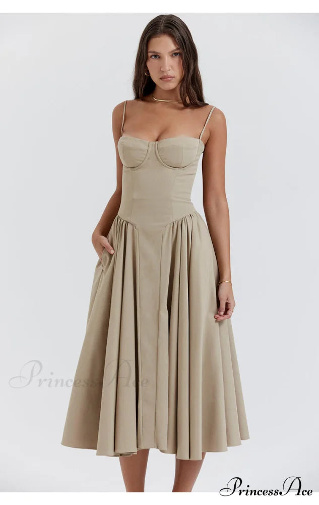 Aurora Midi/Maxi Stylish Bustier Corset Dress