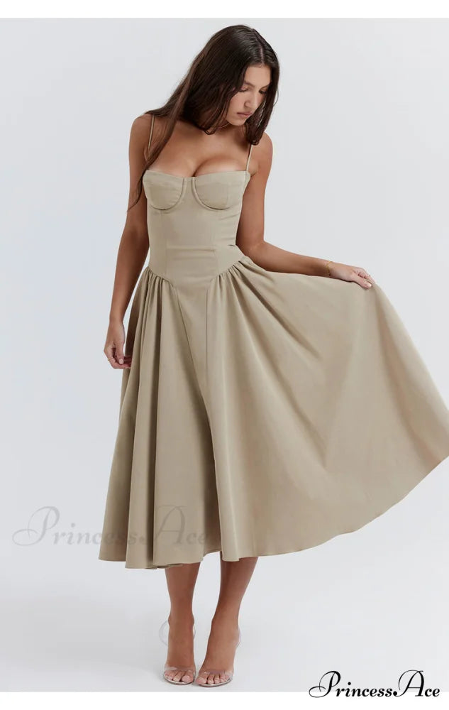 Aurora Midi/Maxi Stylish Bustier Corset Dress