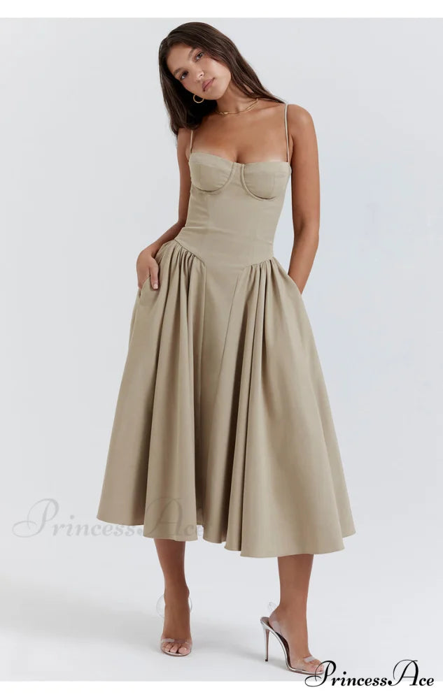 Aurora Midi/Maxi Stylish Bustier Corset Dress