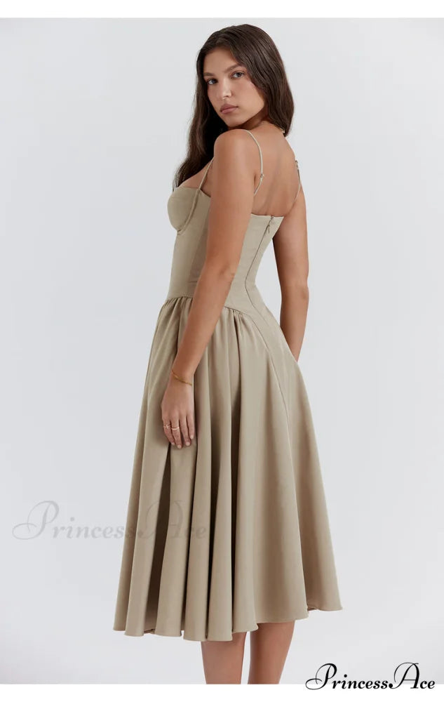 Aurora Midi/Maxi Stylish Bustier Corset Dress Midi / L