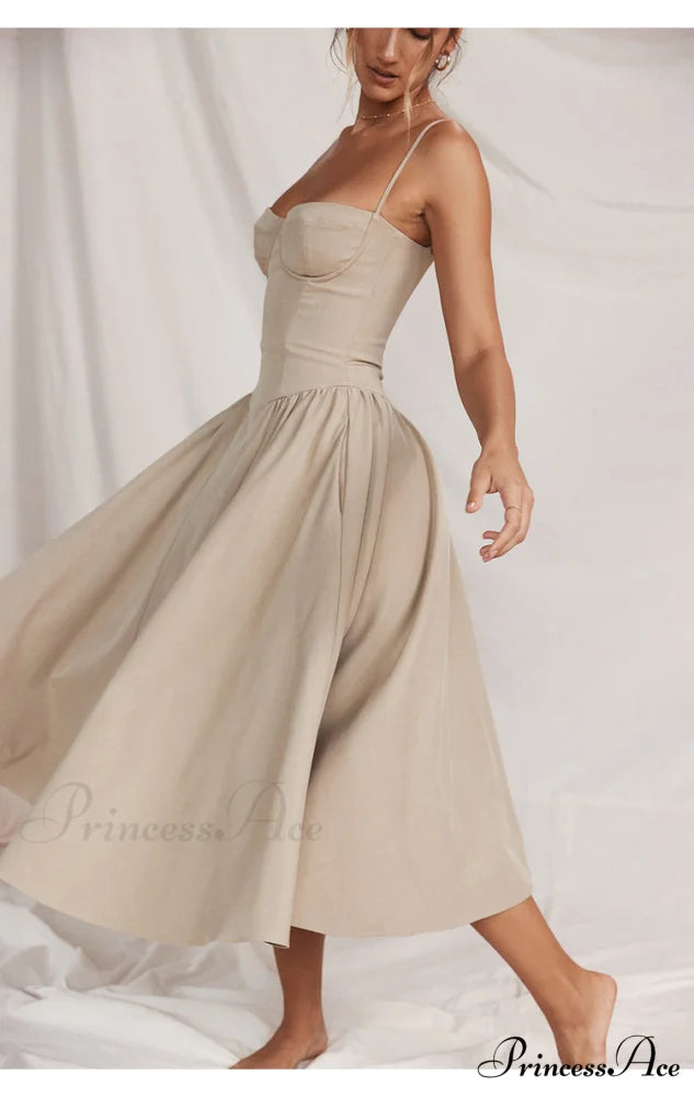 Aurora Midi/Maxi Stylish Bustier Corset Dress Midi / M