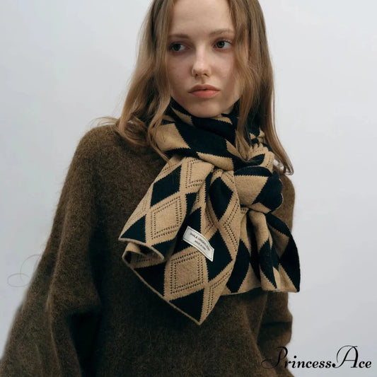 Autumn Winter Cashmere Two Color Shawl Scarf for Women