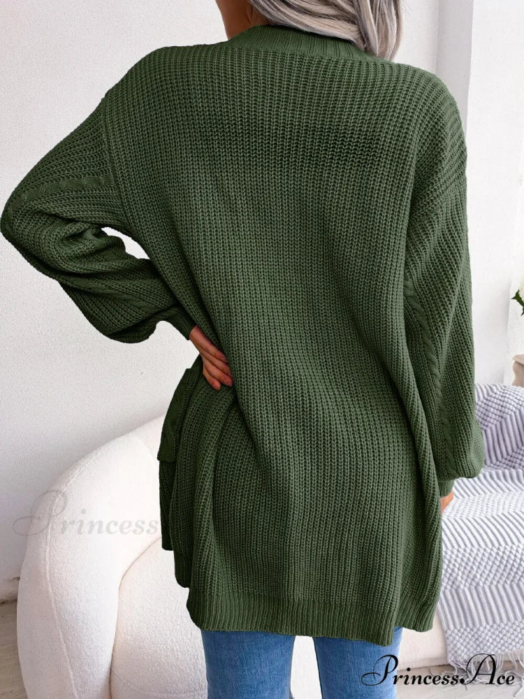Autumn Winter Knitted Women Cardigan