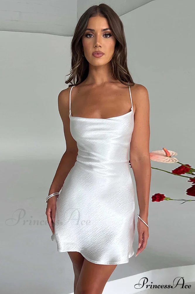 Avianna Elegant Mini Dress M / White