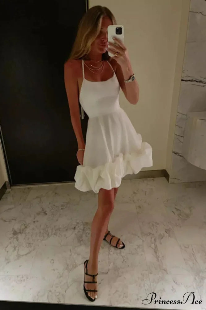 Backless Bustier Stylish Mini Dress