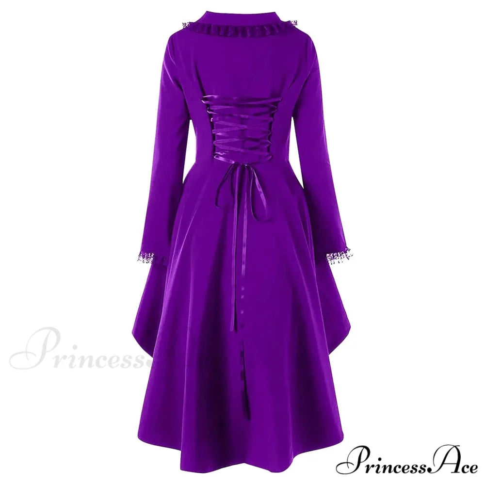 Backless Hanging Neck High-Waisted Dot Split Sleeveless Maxi Dress