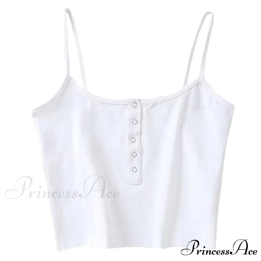 Backless Hollow Out Fitness Sleeveless Short Crop Tops White2 / S
