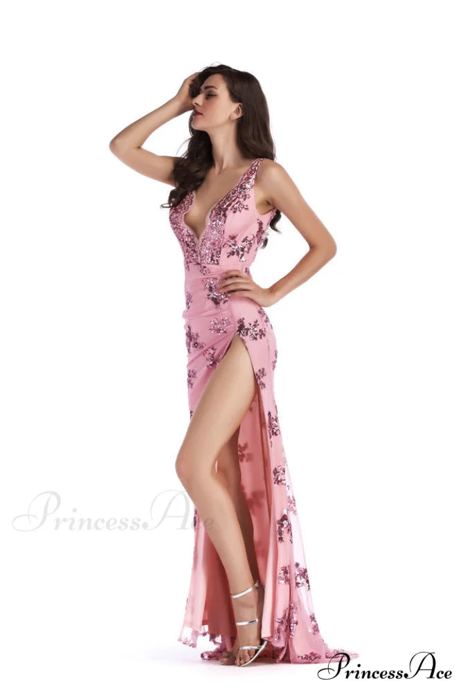 Backless Maxi Stylish Sequin Dress