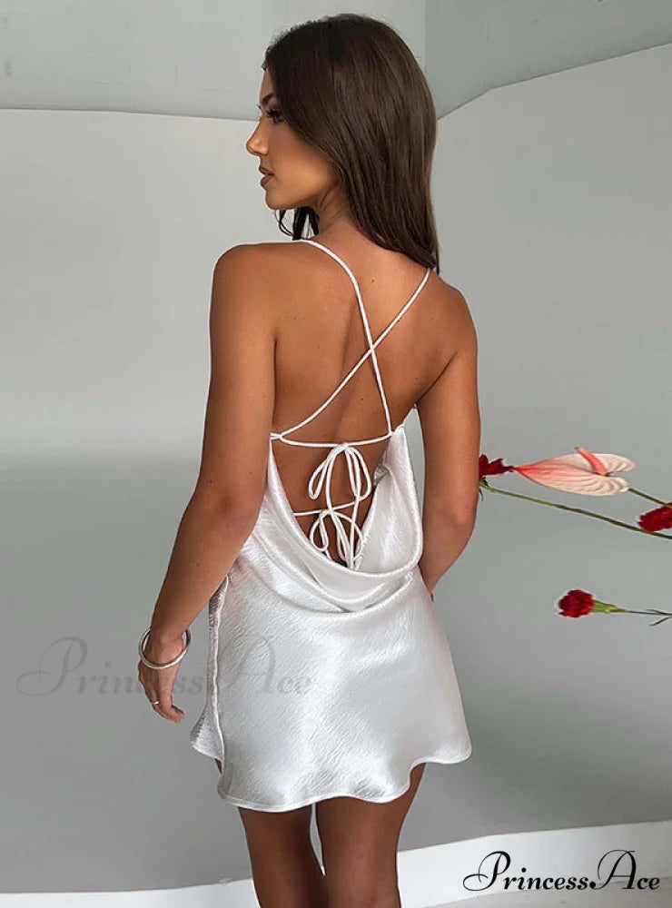 Backless Sexy Slim Dress S / Purple