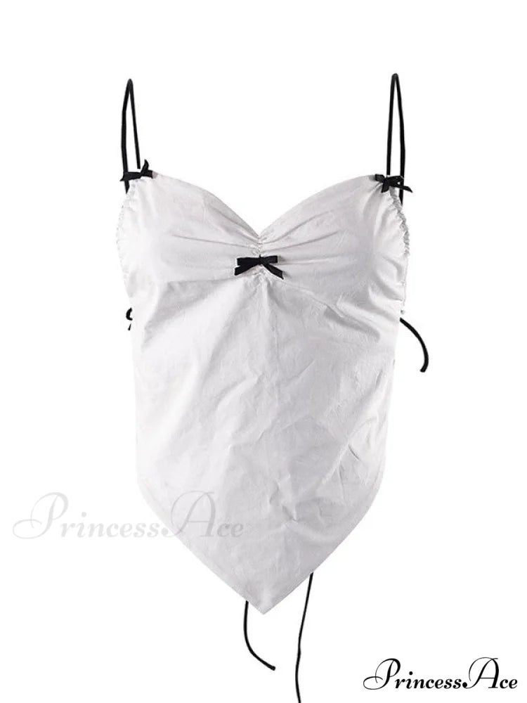 Backless V Neck Trendy Crop Cami Top