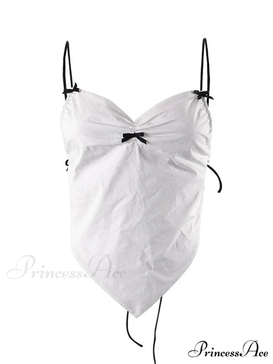 Backless V Neck Trendy Crop Cami Top