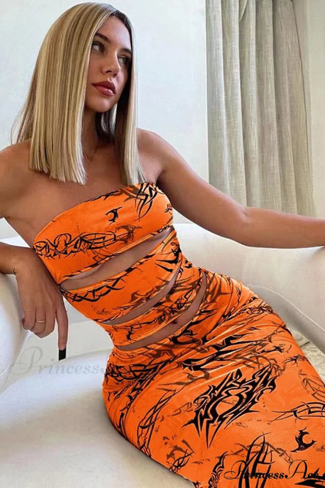 Bad Babe Stylish Mesh Maxi Dress S / 2#