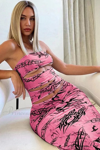 Bad Babe Stylish Mesh Maxi Dress S / 3#