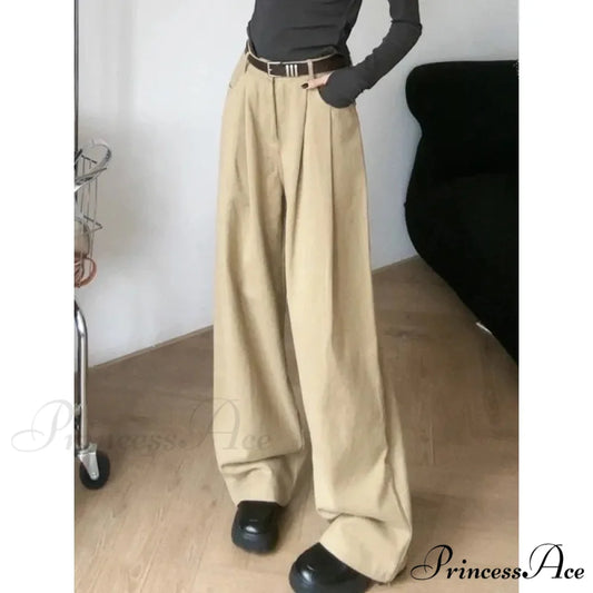 Baggy Office Women’s Suit Trousers pants-241228