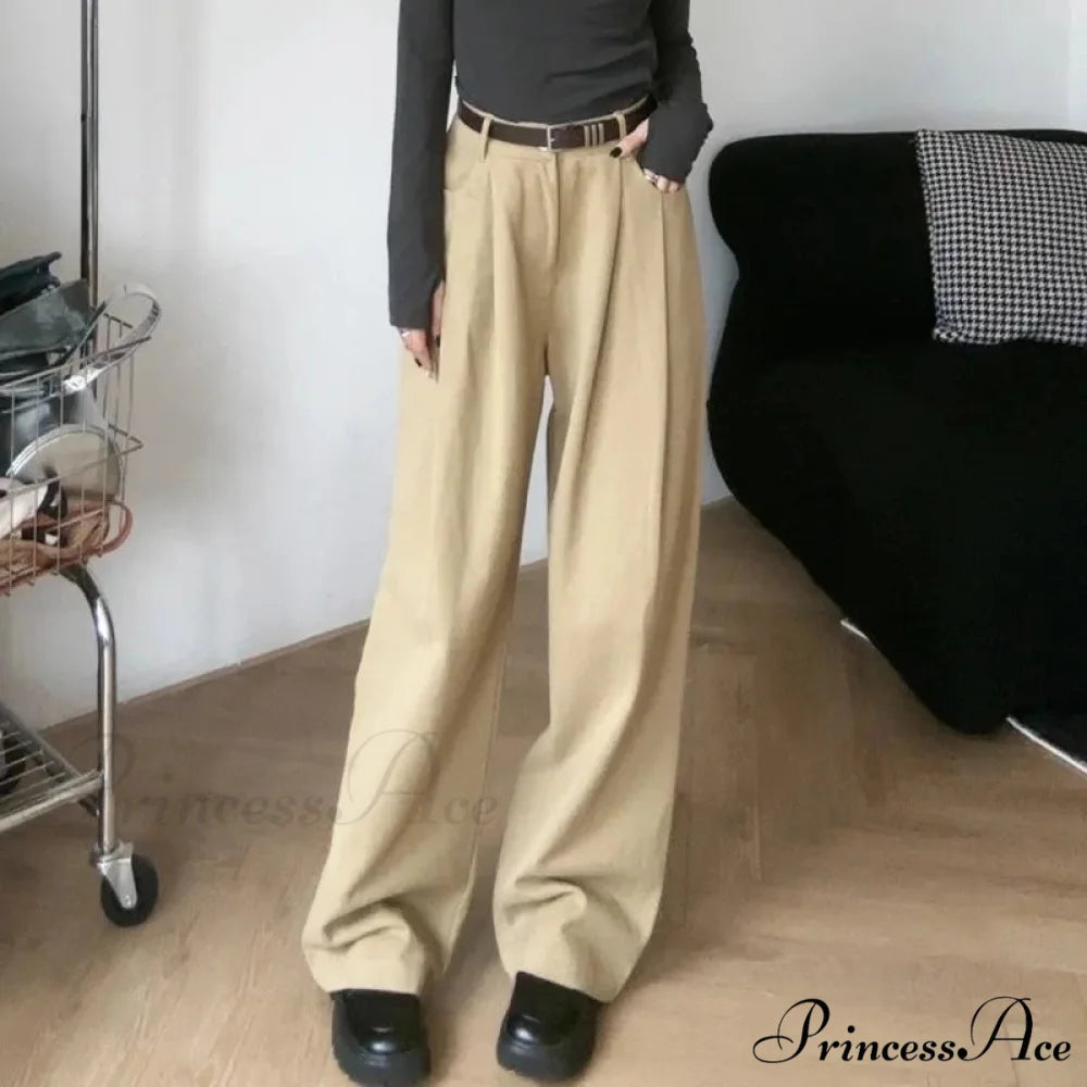 Baggy Office Women’s Suit Trousers pants-241228