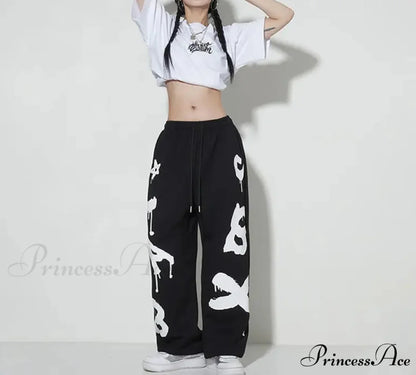 Baggy Rap Correspondence Groove Trousers pants-241228