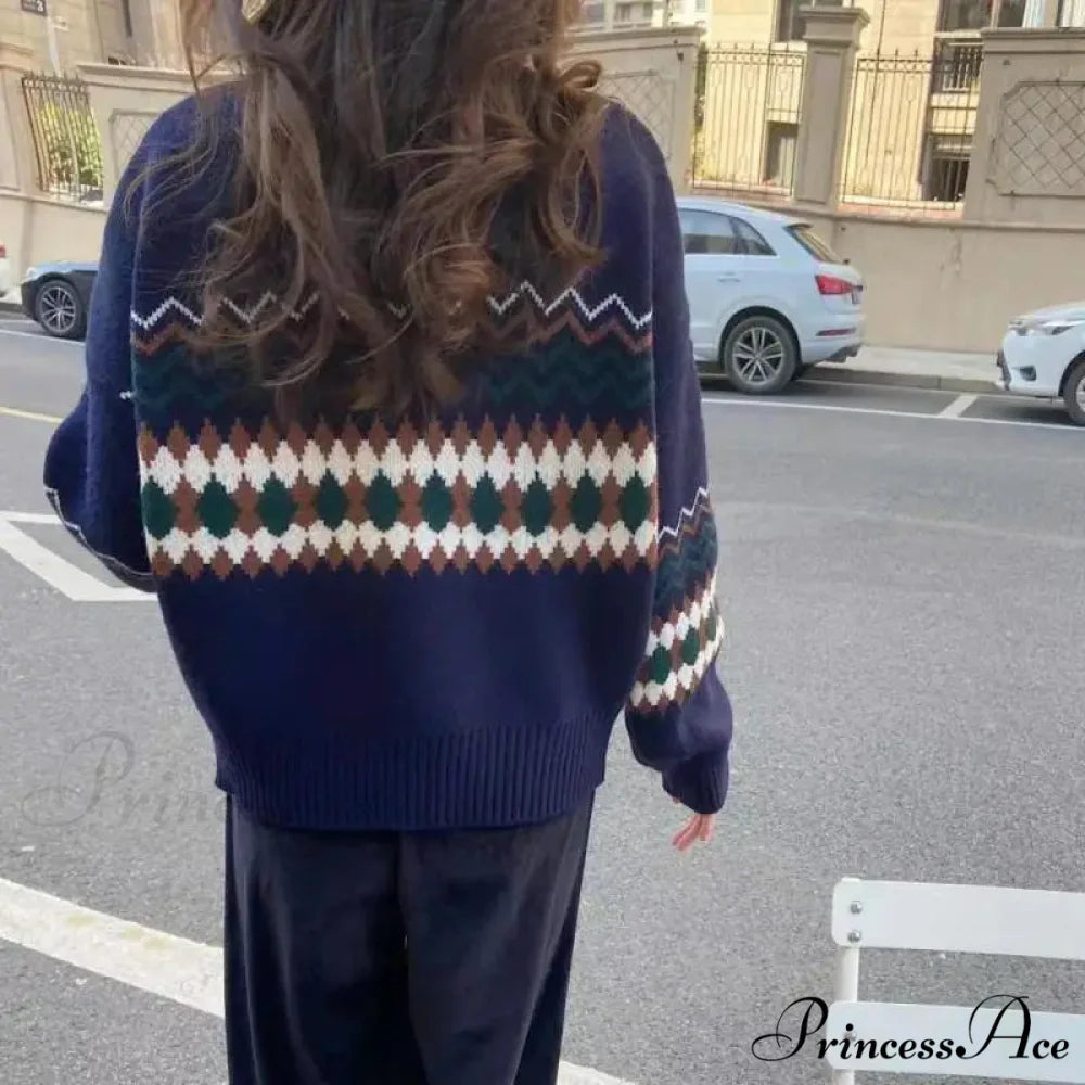 Baggy round-neck Professional Woman Cardigan cardigans-241228