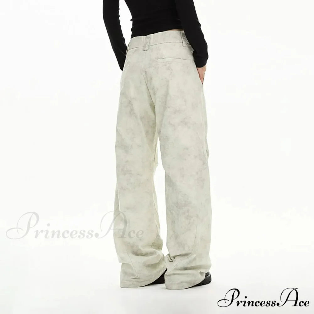 Baggy Straight Tie Dye Y2K Urban Trousers pants-241228