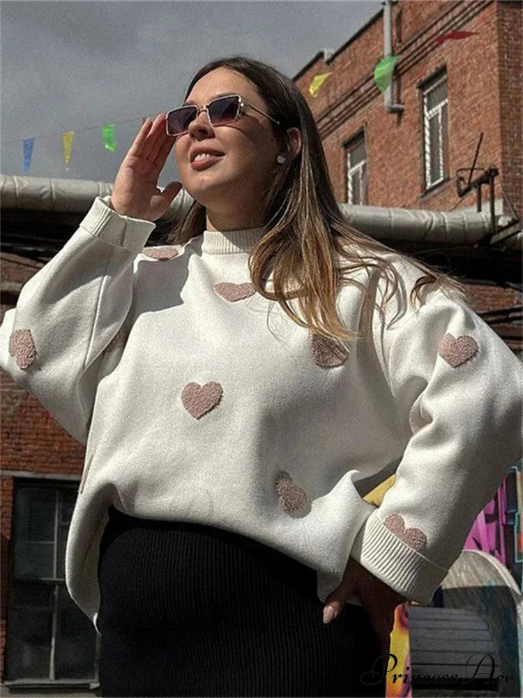 Baggy Style Patchwork Extended Sleeve Jumper Khaki / S swraters-241228