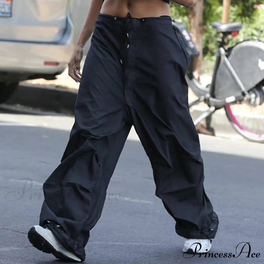 Baggy Y2K Cargo Pants black 1 / S