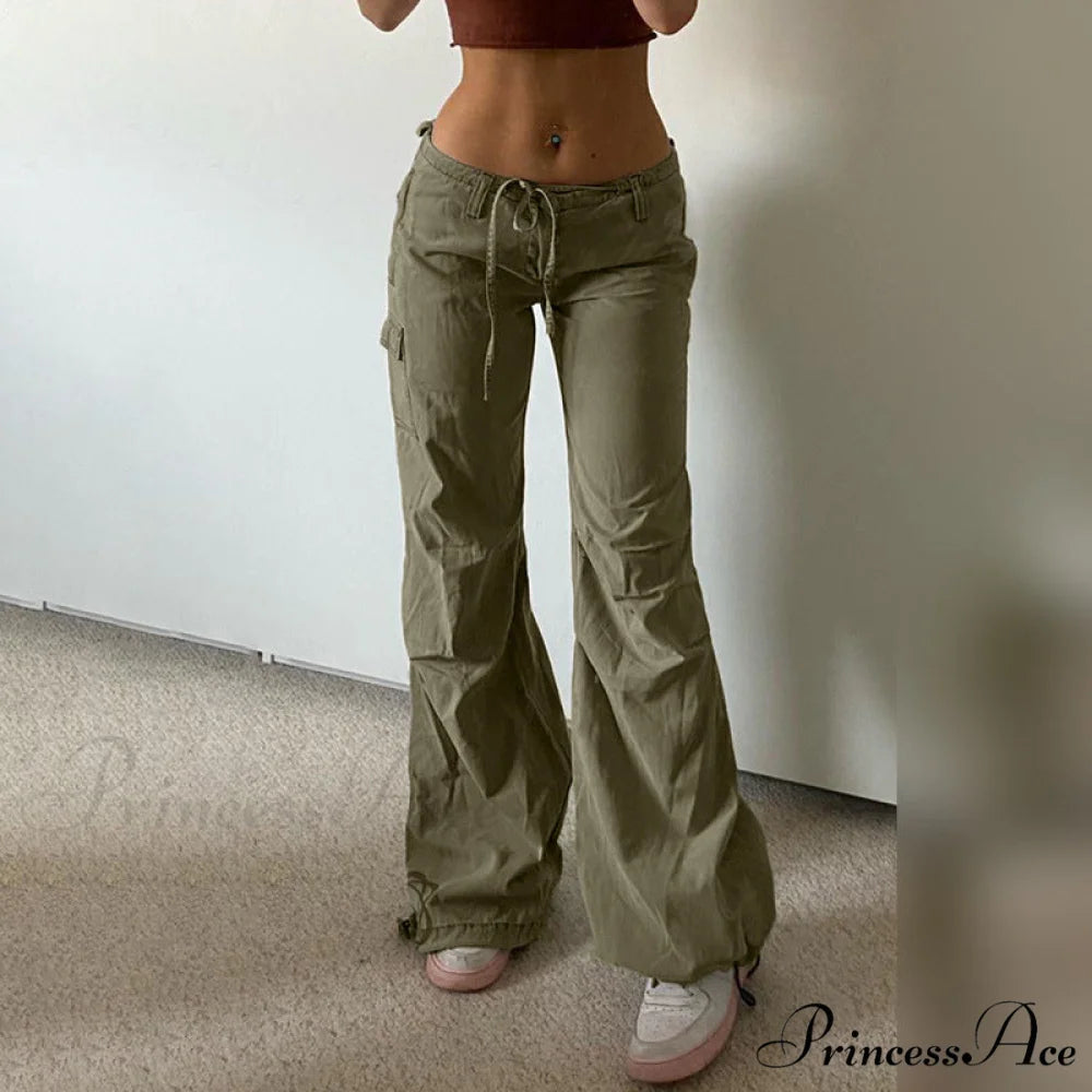 Baggy Y2K Cargo Pants green 2 / S