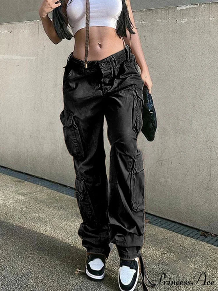 Baggy Y2K Cargo Pants grey 1 / S