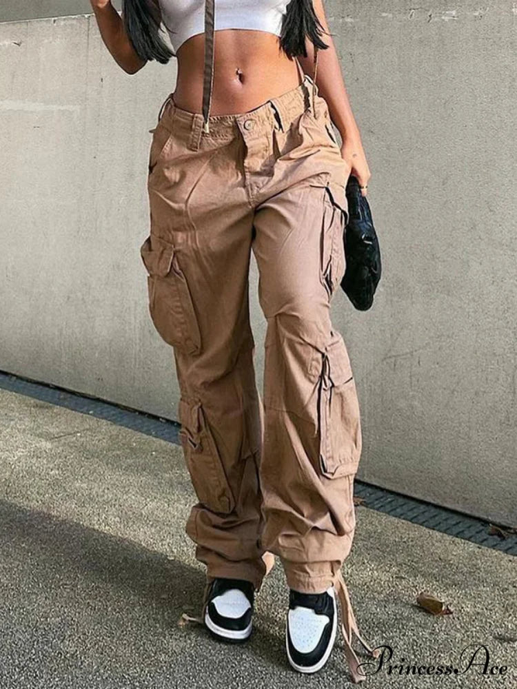 Baggy Y2K Cargo Pants khahi / S
