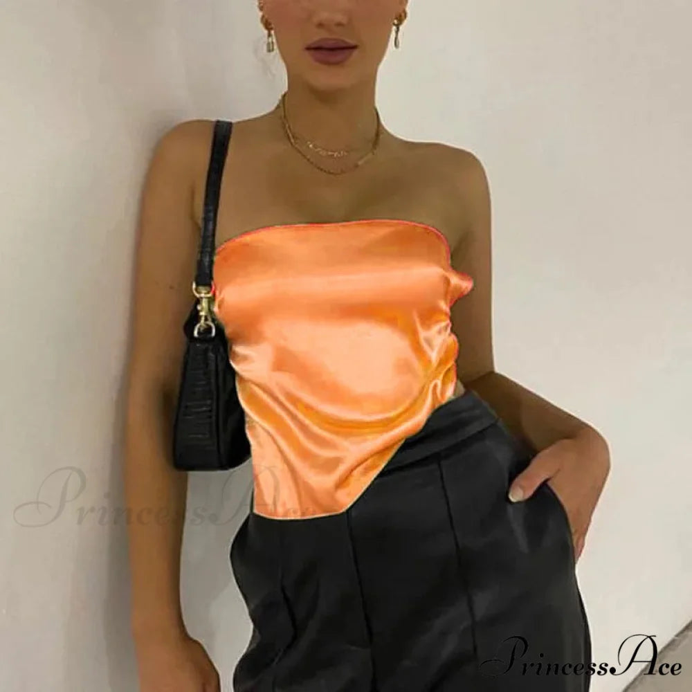 Bandage Bustier Crop Top Orange / S croptop-250223