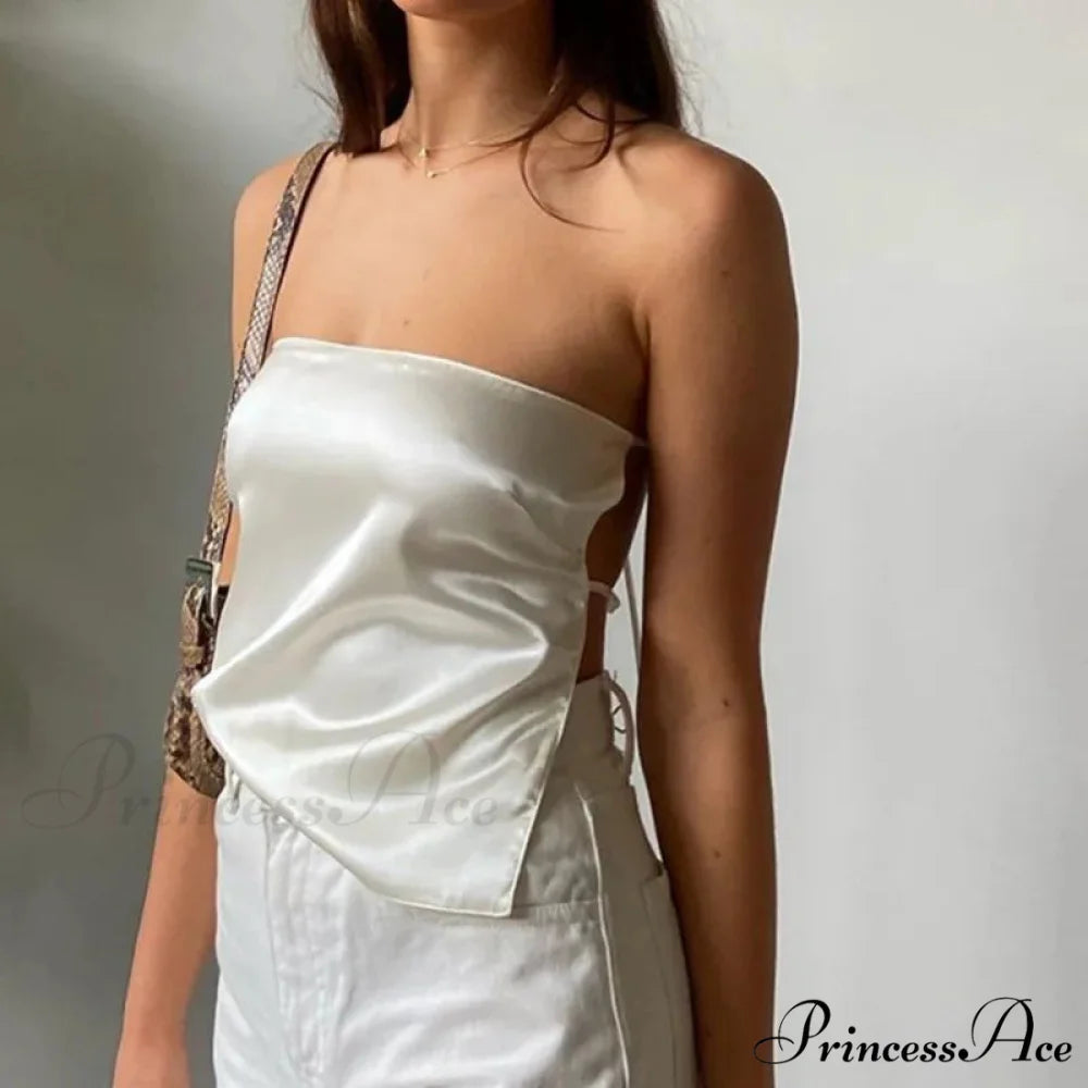 Bandage Bustier Crop Top WHITE / S croptop-250223