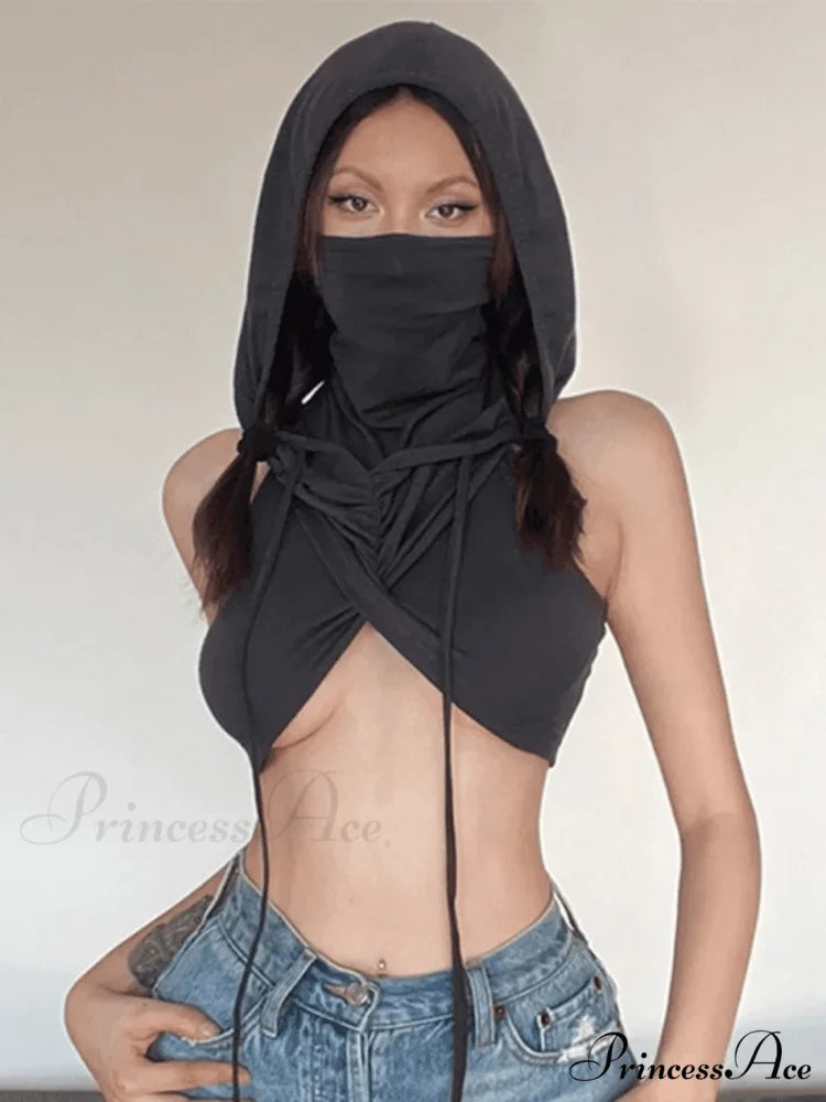 Bandage Wrap Graceful Mini Skirt Black / S