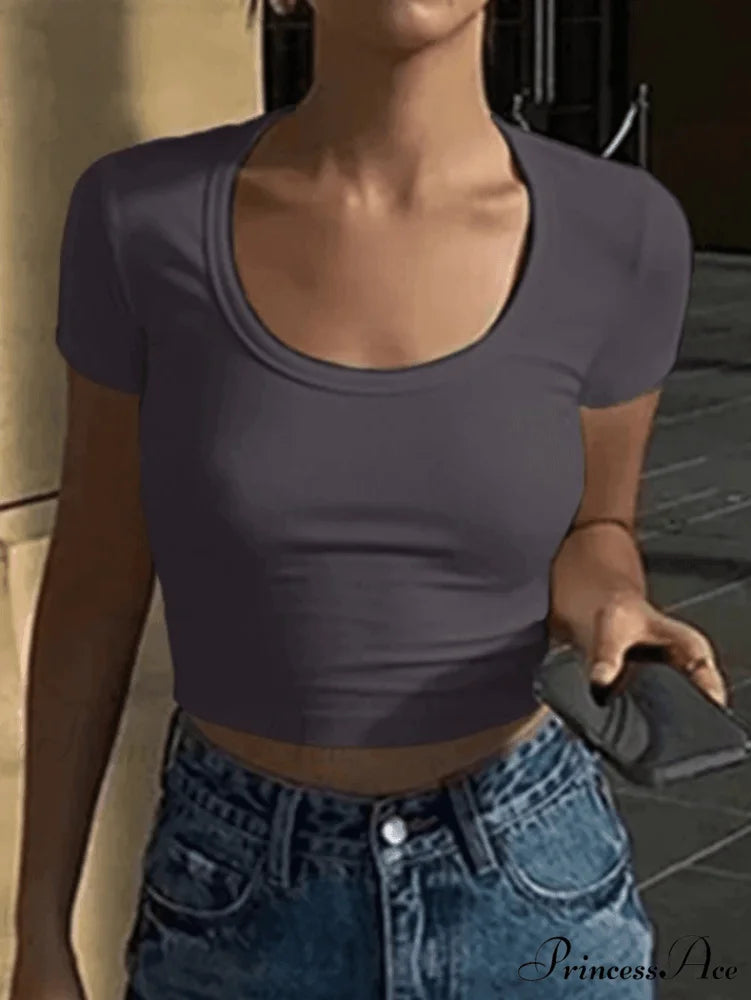 Baroque Pearl Mixed Beaded Modern Choker Necklace - Pink Gray / S