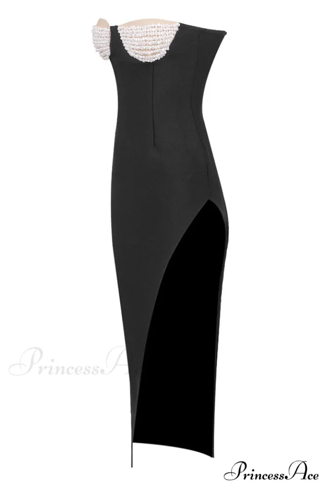 Baroque Pearl Stylish Chest Cup Dress