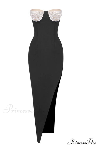 Baroque Pearl Stylish Chest Cup Dress