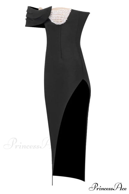 Baroque Pearl Stylish Chest Cup Dress